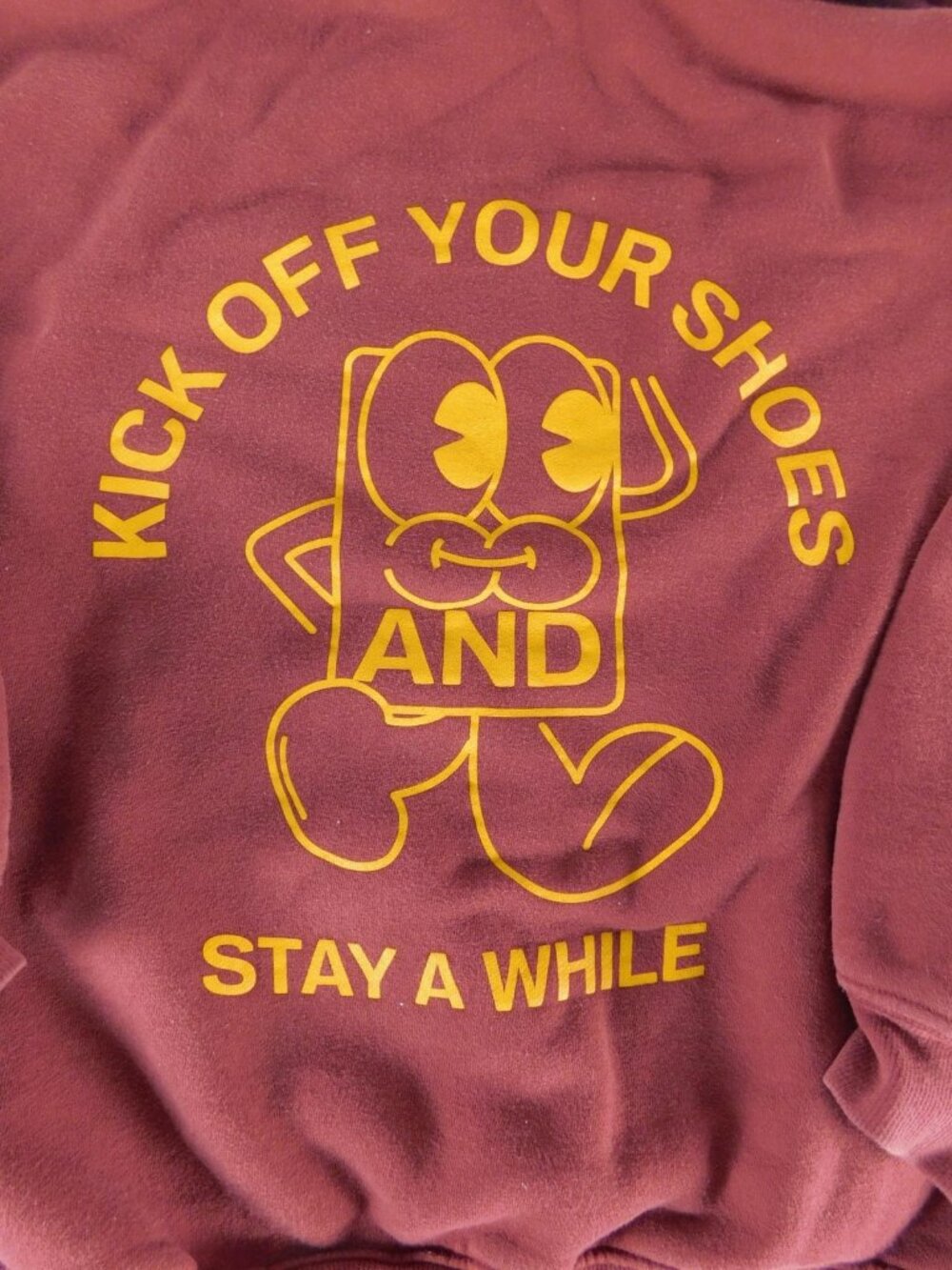 Dancemakers Hoodie Mens XL Red Kick Off Your Shoes Graphic Fleece Pullover - Picture 5 of 8